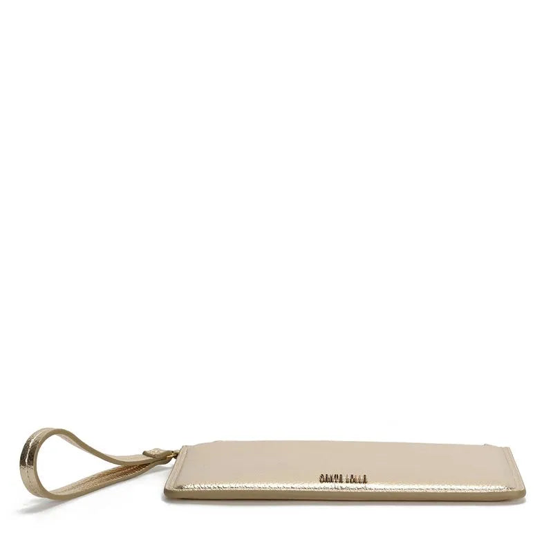 Clutch Material Metalizado Ouro Light