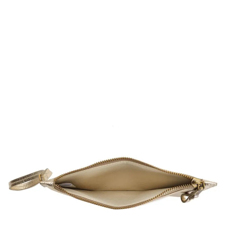 Clutch Material Metalizado Ouro Light