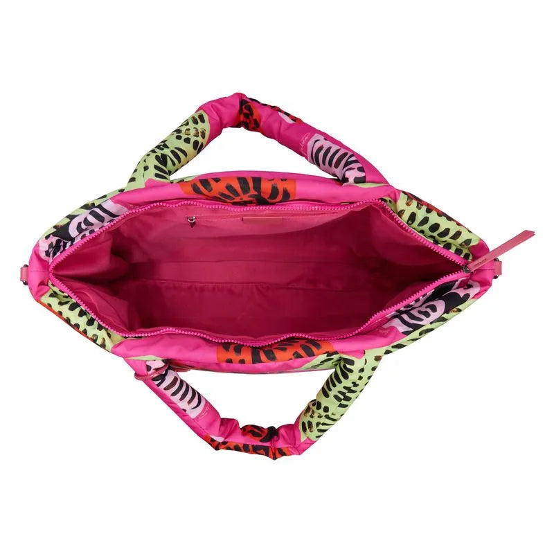 Bolsa Tote Rosa Neon Nylon Grande