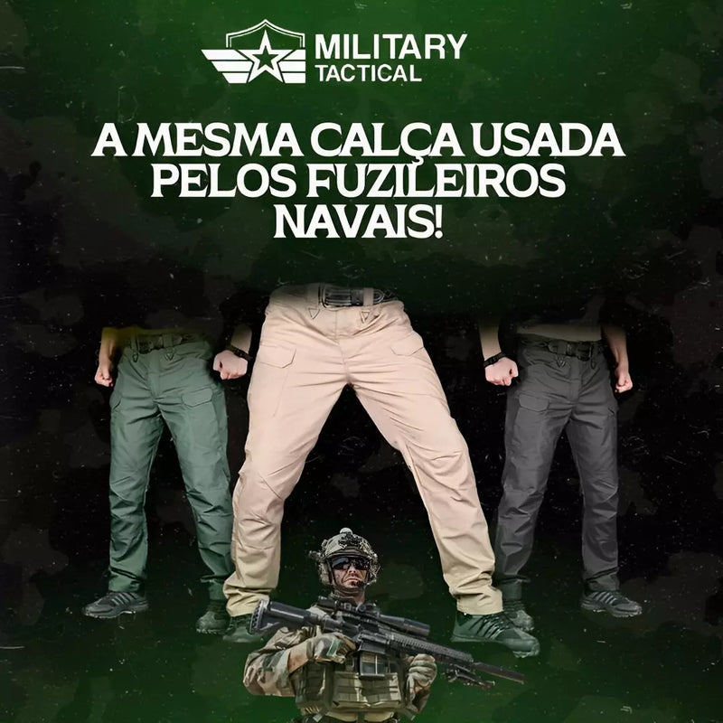 ⚡PROMOÇÃO RELÂMPAGO⚡ Kit com 2 Calça Military Tactical® Ultra Resistente e Impermeável [QUEIMA DE ESTOQUE]