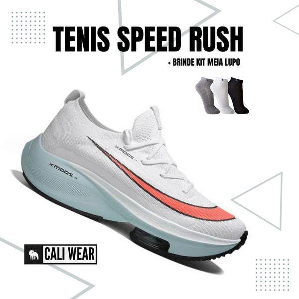 Tênis de Corrida Speed Rush + Brinde Exclusivo [QUEIMA DE ESTOQUE]