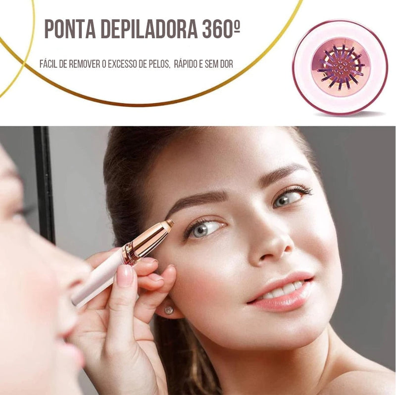 CANETA DEPILADORA ELÉTRICA INDOLOR PARA PELOS FACIAIS