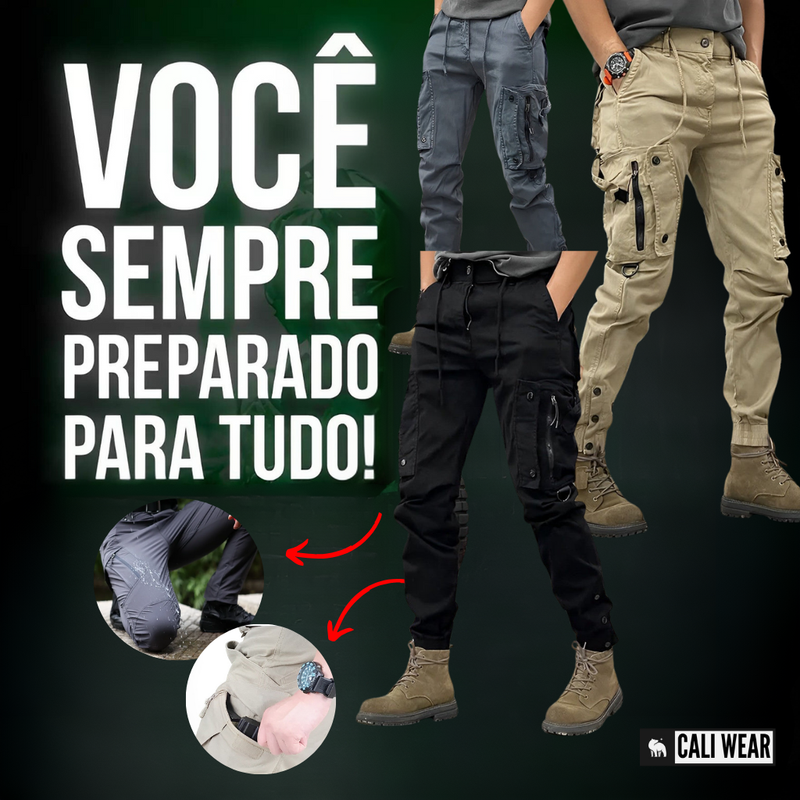 ⚡PROMOÇÃO RELÂMPAGO⚡ Kit com 2 Calças Tática Casual Masculina [QUEIMA DE ESTOQUE]