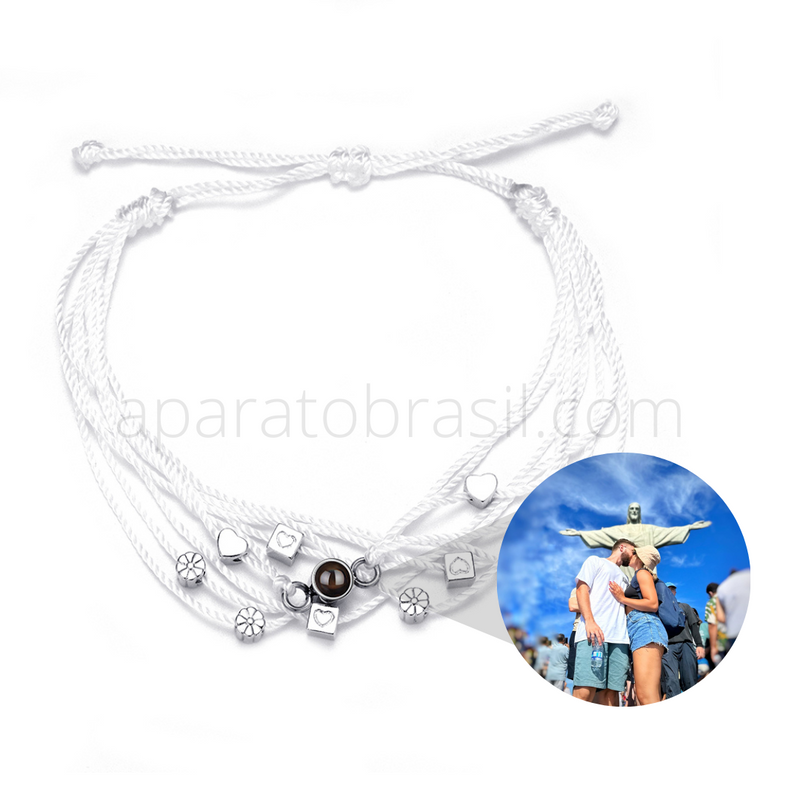 Pulseira com Foto Personalizada - Especial Dia dos Namorados