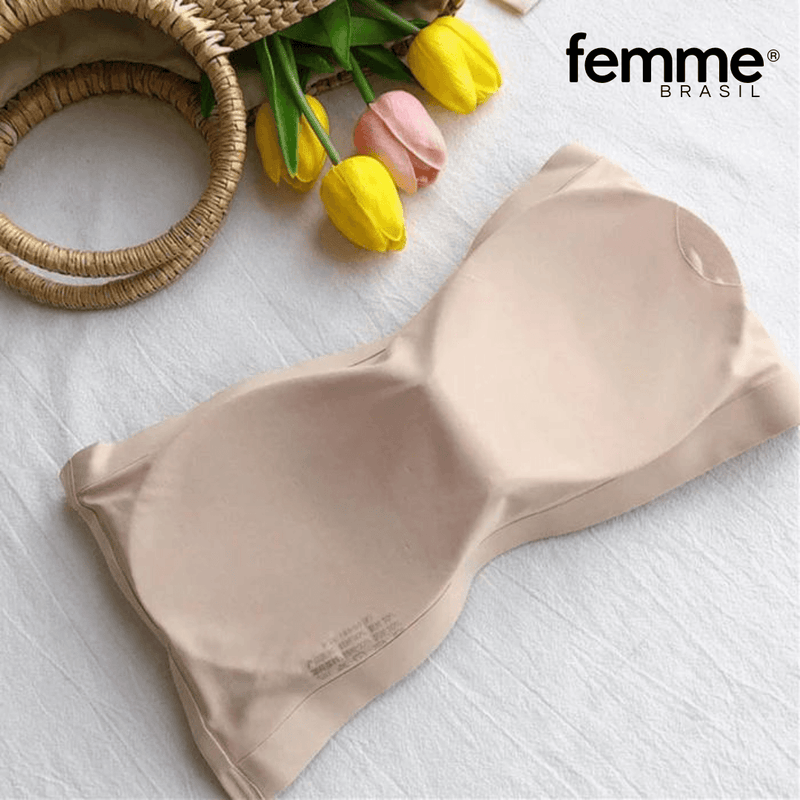 Sutiã Femme Comfort™ Slim - Tamanho Único Ajustável e Bojo Removível - COMPRE 1 E LEVE 3